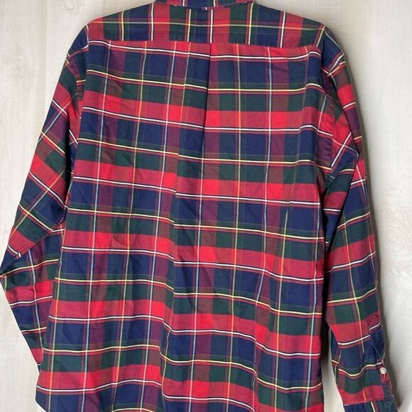 Ralph Lauren red plaid long sleeve button down‎ shirt, size 12 - Picture 11 of 14